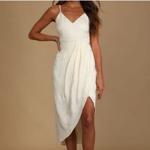White Lulus cocktail dress